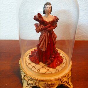 Gone With The Wind "Scarletts Shame" Collectible Glass Dome Figurine